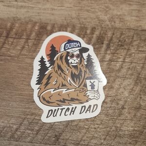 Dutch Bros Brown and Blue Dutch Dad Sticker